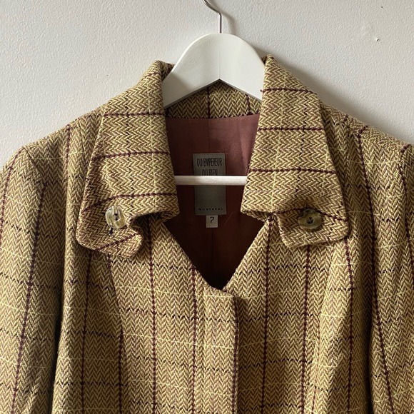 VINTAGE PLAID SKIRT SUIT - Picture 3 of 12